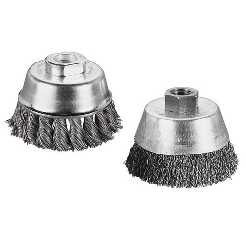 Brosse métal soucoupe